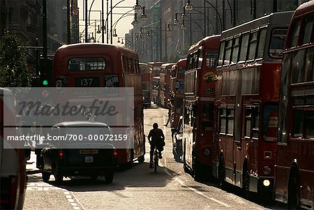 Traffic on Oxford Street London, England