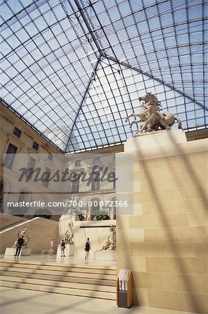 Interior of the Louvre Paris, France