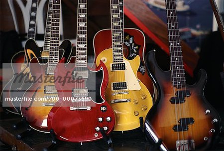 Guitars on Display Memphis, Tennessee, USA