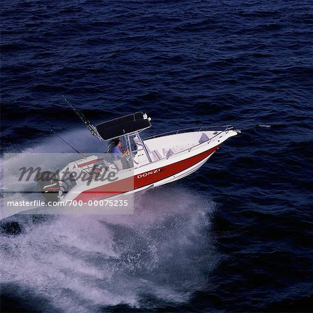 People on Fishing Boat Florida, USA