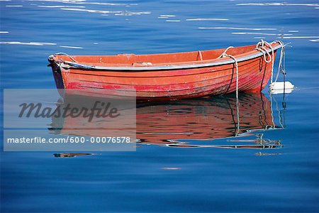 Fishing Boat on Water, Mykonos, Greece