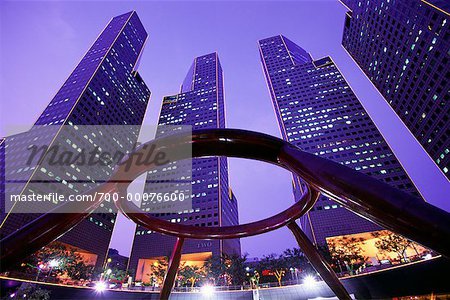 Fontaine de la richesse, la ville de Suntec Singapore