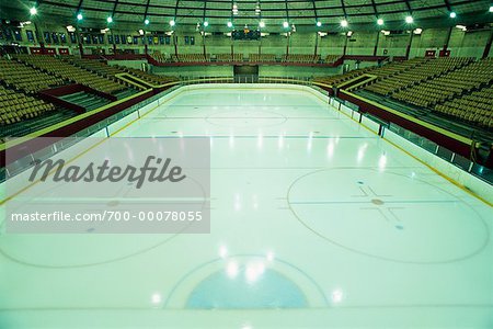 Empty Hockey Arena
