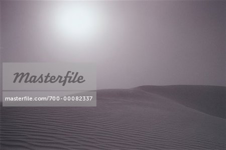 Sanddünen und Sand Storm weißen Sand Nationaldenkmal New Mexico, USA