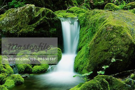 Water Flowing Over Rocks