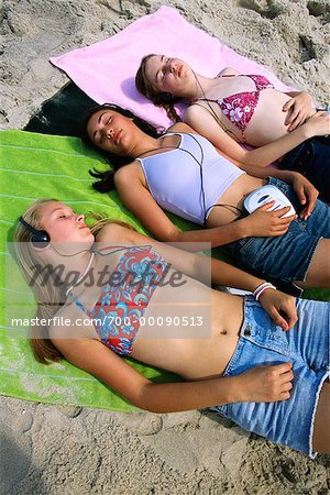 Teenagers Sunbathing