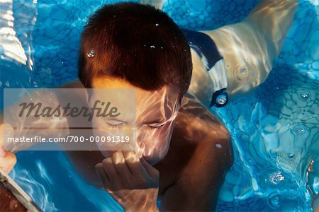 Boy in Swimming Pool