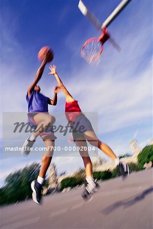 Women Playing Basketball