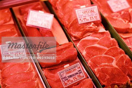 Frisches Fleisch-Counter