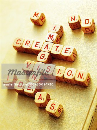 Letter Blocks Spelling Creative Words