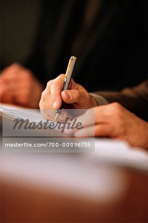 Businessman Writing