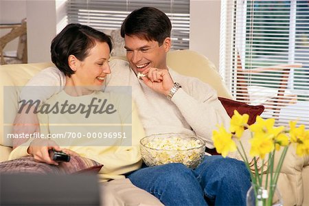 Couple Watching Television