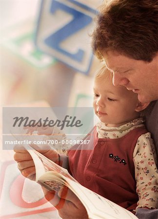 Father Reading to Child