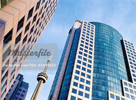 Bürogebäude und CN Tower Toronto, Ontario, Kanada