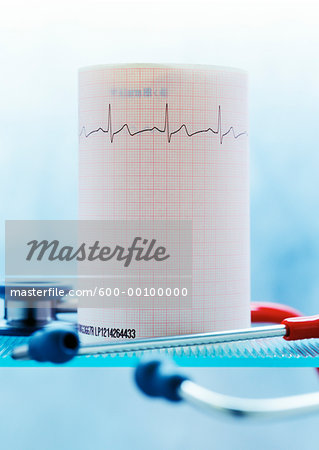 Biorhythm Graph and Stethoscope Biorhythm Graph and Stethoscope