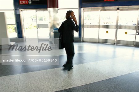 Woman in Bus Station