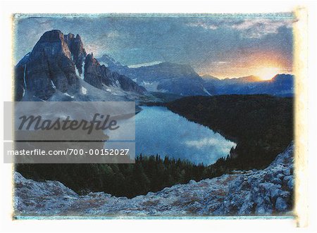Sunburst Peak et Cerulean Lake Mount Assiniboine Provincial Park, Colombie-Britannique, Canada