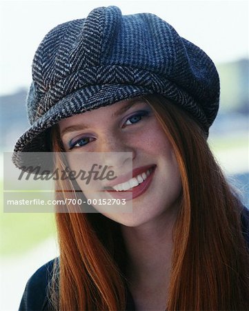 Teenage Girl Wearing Hat