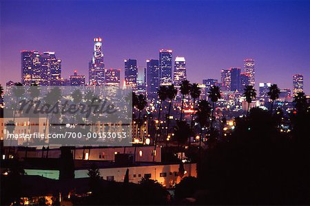 Los Angeles Skyline de nuit