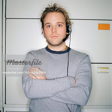 Portrait of Man with Headset