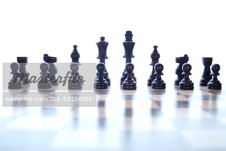 Pièces d'échecs à bord