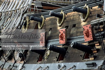 Close-up of Galleon Genova, Italy