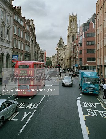 Circulation sur la rue London, Angleterre