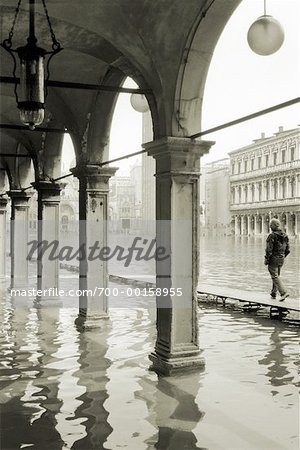 View of San Marco Square through Arches, Venice, Italy