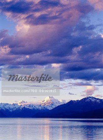 Mount Cook et lac Pukaki Nouvelle Zélande Mount Cook et lac Pukaki Nouvelle Zélande