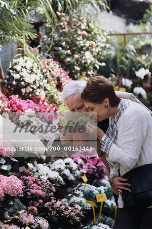 Couple in Flower Market