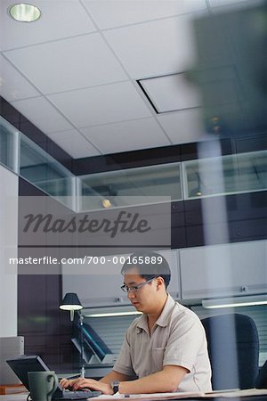 Man Working in Office