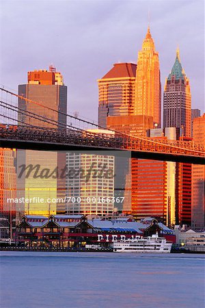 Brooklyn Bridge and Cityscape Manhattan, New York