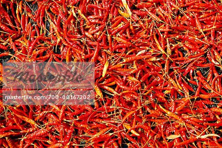 Close-Up of Red Chili Peppers