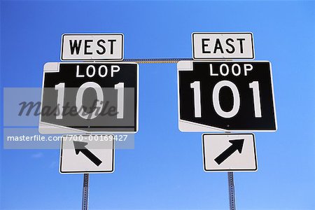Highway Signs Phoenix, Arizona, USA