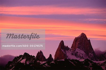 Mt. Fitz Roy at Sunset, Los Glaciares National Park, Santa Cruz, Argentina