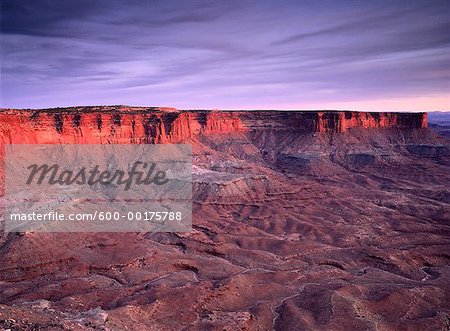 Sunset, Green River Overlook, Canyonlands National Park Utah, USA