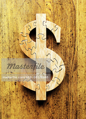 Wooden Dollar Jigsaw Puzzle