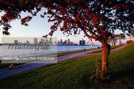 View of Detroit Skyline from Windsor, Ontario