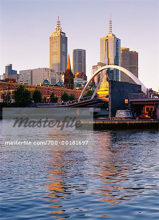 Melbourne Skyline Victoria, Australien