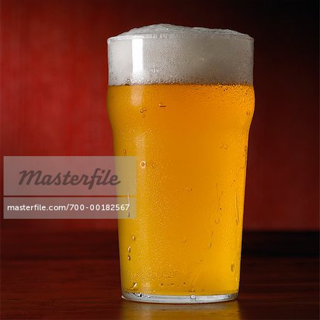 Close-Up of Glass of Beer