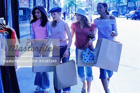 Teenage Girls Shopping