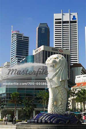 Merlion Fountain Singapore