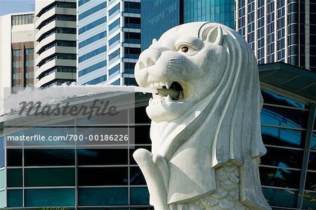 Merlion Fountain Singapore