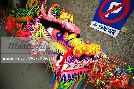 Dragon für Chingay Parade chinesischen Neujahr Singapur