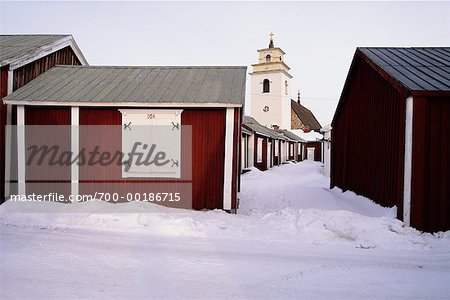 Église Cottages Suède
