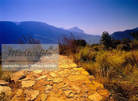Stein-Pathway Schlucht Blyde River Canyon Nature Reserve in Südafrika