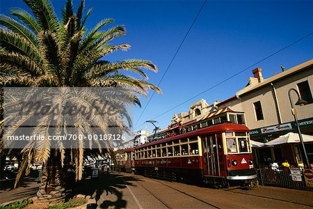 Streetcar on Street Adelaide, South Australia Australia