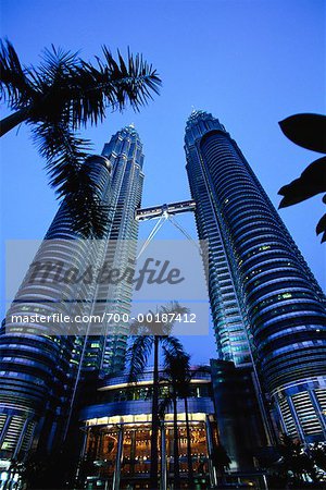 Die Petronas Twin Towers Kuala Lumpur, Malaysia