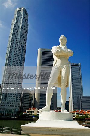 Sir Stamford Raffles Statue Singapur