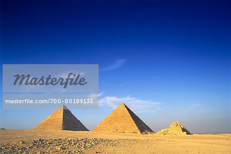 Pyramides de Gizeh, le Caire, Egypte